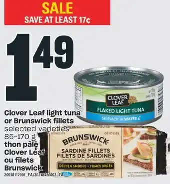 Valu-mart Clover leaf clover leaf ou filets brunswick, 85-170 g offer