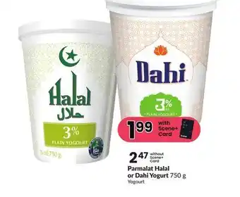 Chalo FreshCo Parmalat halal or dahi yogurt 750 g offer