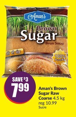 Chalo FreshCo Aman's brown sugar raw coarse 4.5 kg offer