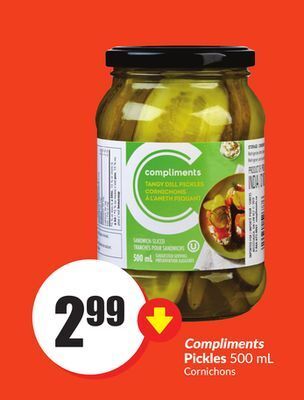 Chalo FreshCo Compliments pickles 500 ml offer