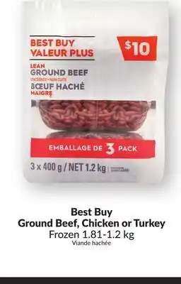 Chalo FreshCo Best buy ground beef, chicken or turkey frozen 1.81-1.2 kg offer