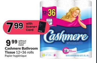 FreshCo Cashmere bathroom tissue 12=36 rolls offer