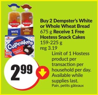 FreshCo Dempster's white or whole wheat bread 675 g offer
