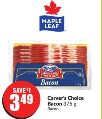 FreshCo Carver's choice bacon 375 g offer