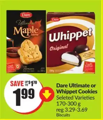 FreshCo Dare ultimate or whippet cookies selected varieties offer