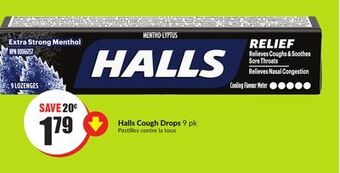 FreshCo Halls cough drops 9 pk offer