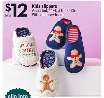 Giant Tiger Kids slippers offer