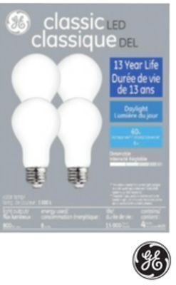 RONA Ge 4-pack a19 led bulbs offer