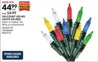 RONA Sylvania 300-count led-m5 lights on reel offer