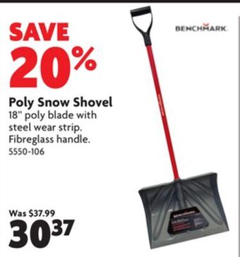 Home Hardware Poly snow shovel offer