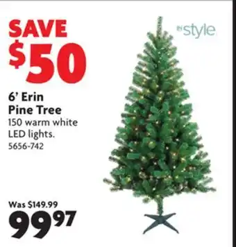 Home Hardware 6' erin pine tree offer