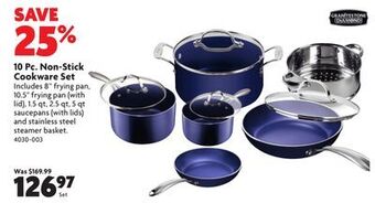 Home Hardware 10 pc. non-stick cookware set offer