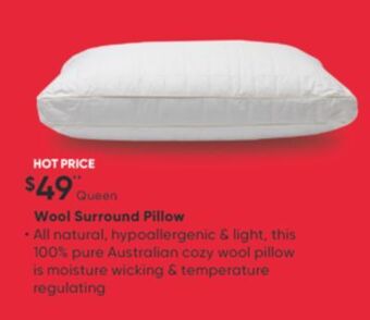 Sleep Country Wool surround pillow offer
