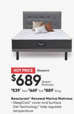 Sleep Country Beautyrest® renewal marina mattress offer