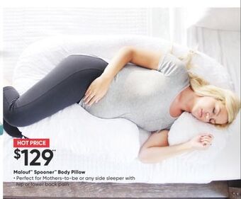 Sleep Country Malouf spooner body pillow offer
