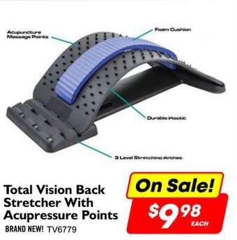 Factory Direct Total vision back stretcher with acupressure points offer