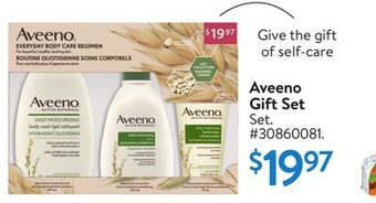 Walmart Aveeno gift set offer