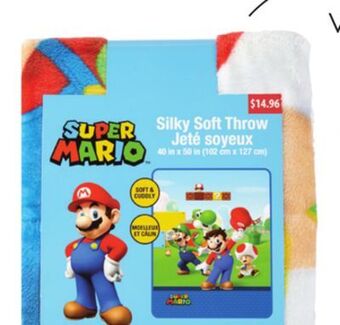 Walmart Licensed silk touch throws offer