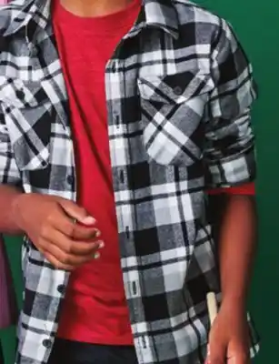 Walmart Kids' george plaid flannel shirt offer