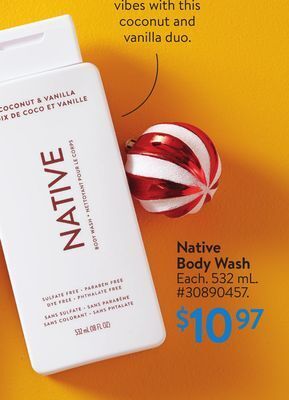 Walmart Native body wash offer
