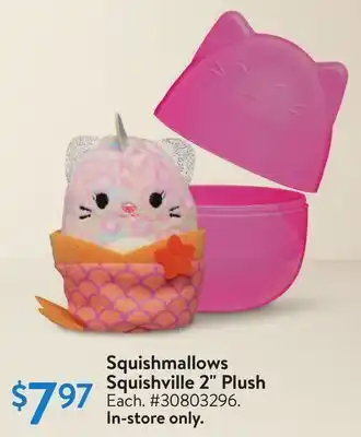 Walmart Squishmallows squishville 2" plush offer