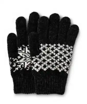 Mark's Women's extra soft knitted snowflake gloves offer