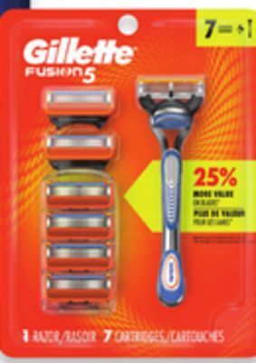 Walmart Gillette fusion5 value pack offer