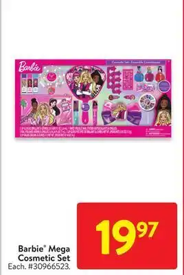 Walmart Barbie® mega cosmetic set offer