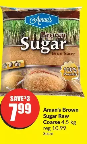 FreshCo Aman's brown sugar raw coarse offer