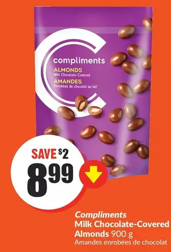 FreshCo Compliments milk chocolate-covered almonds offer