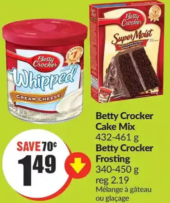 FreshCo Betty crocker cake mix, betty crocker frosting offer