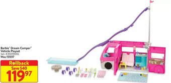 Walmart Barbie dream camper vehicle playset offer