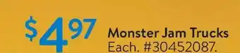 Walmart Monster jam truck offer