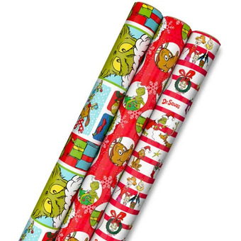 Walmart Hallmark licensed 30", 60 sq. ft. 3-roll wrap bundle offer