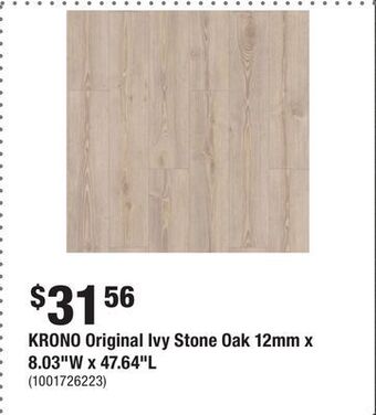 Krono original ivy stone oak 12mm x 8.03"w x 47.64"l