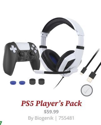 GameStop Biogenik 20 ps5 players pack offer