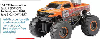 Walmart 1:14 rc rammunition offer