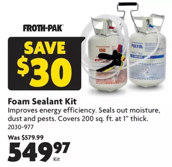 Home Hardware Foam sealant kit offer