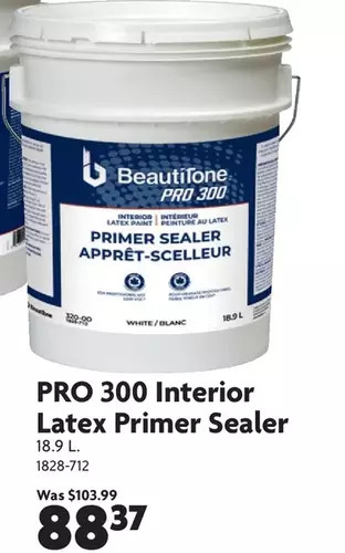 Home Hardware Pro 300 interior latex primer sealer offer