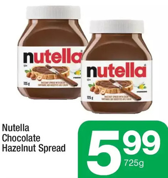 Highland Farms Nutella chocolate hazelnut spread offer