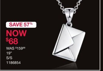 Charm Diamond Sterling silver love letter 19" pendant offer