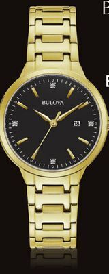 Charm Diamond Bulova women's classic stainless steel watch offer