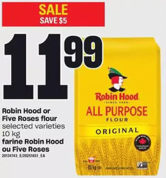 Independent Grocer Robin hood or five roses flour offer