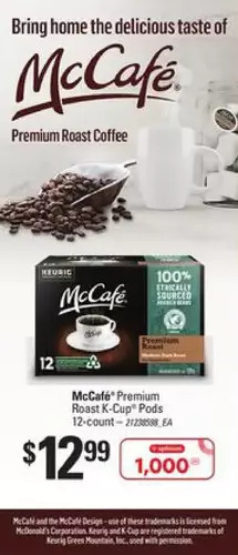 Independent Grocer Mccafe premium roast k-cup pods offer