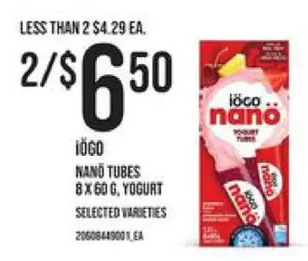 Independent Grocer Iogo nano tubes, yogurt offer