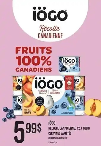 Provigo iögo Canadian Harvest offer