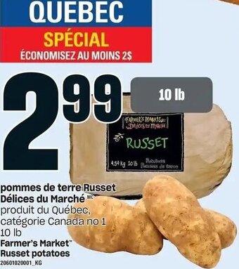 Provigo Farmer's Market Russet Potatoes offer