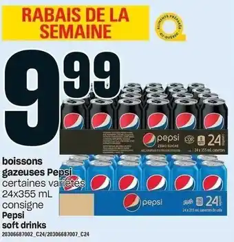 Provigo Pepsi Soft Drink 24x355 ml offer