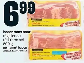 Provigo No Name Bacon 500 g offer