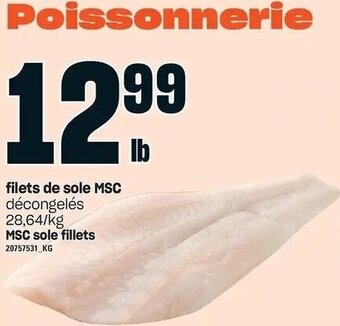 Provigo MSC Sole Fillets offer